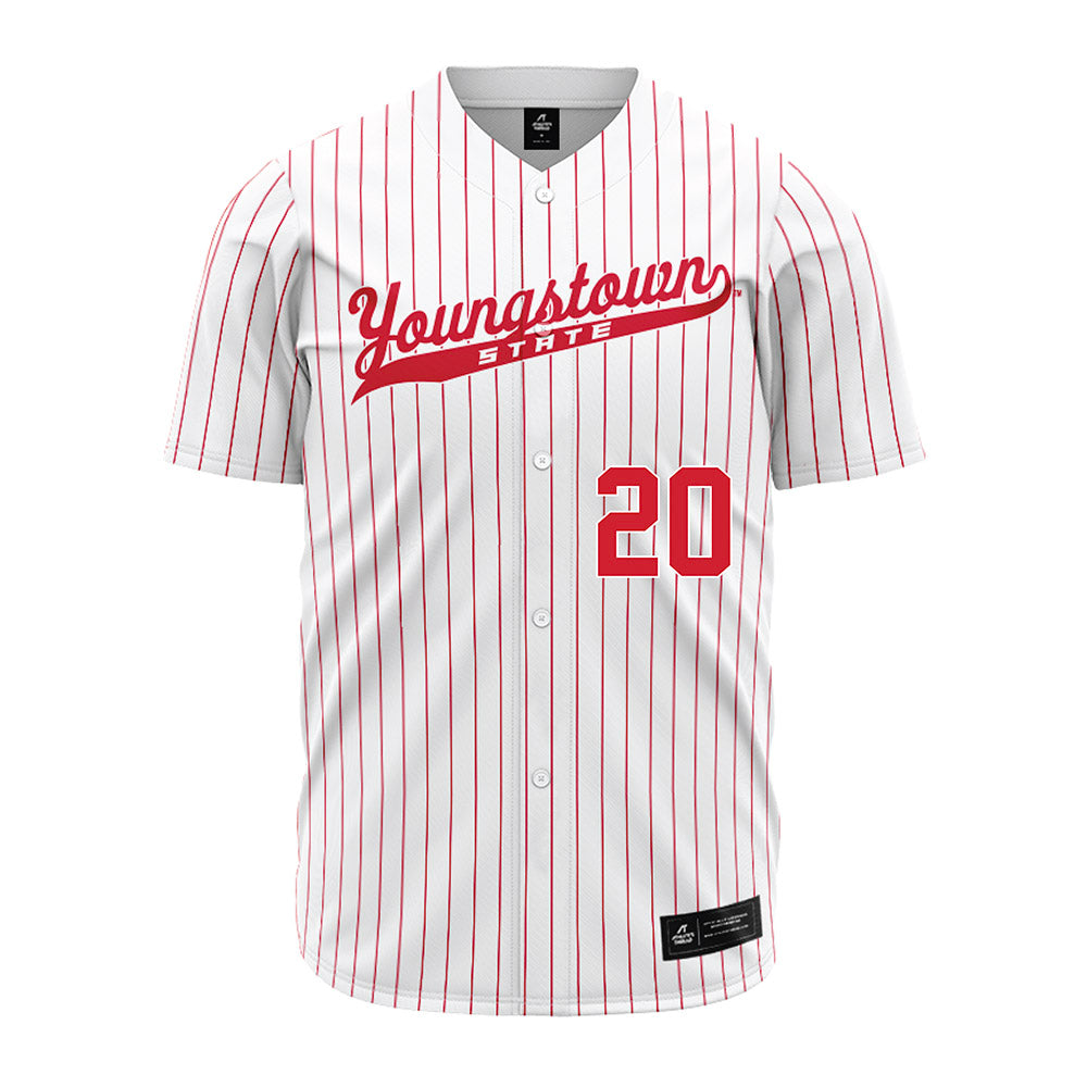 Youngstown State - NCAA Baseball : Jake Ferretti - Pinstripe Jersey-0