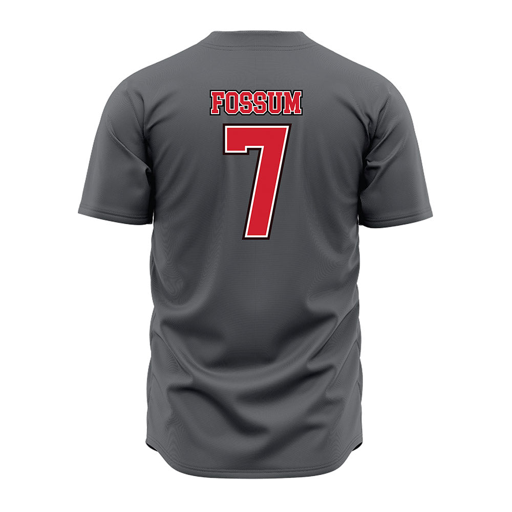Youngstown State - NCAA Baseball : Kyle Fossum - Grey Jersey-1