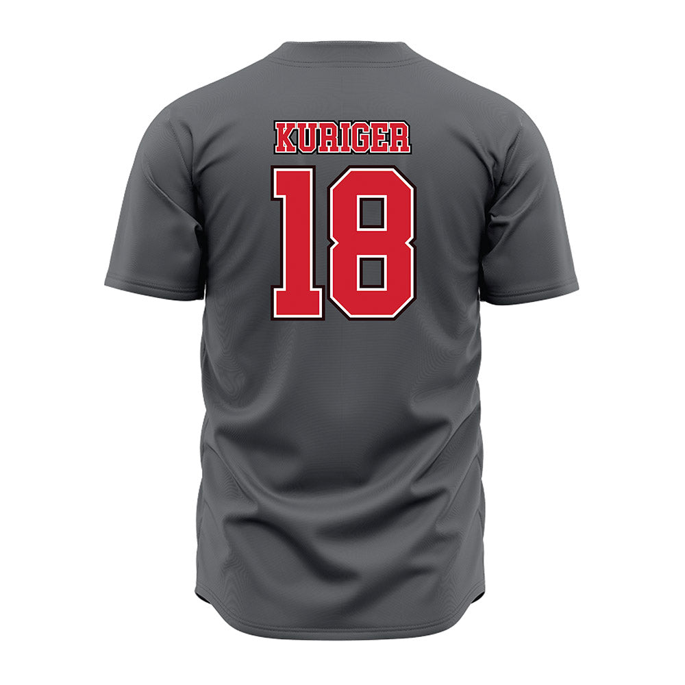 Youngstown State - NCAA Baseball : Brayden Kuriger - Grey Jersey-1