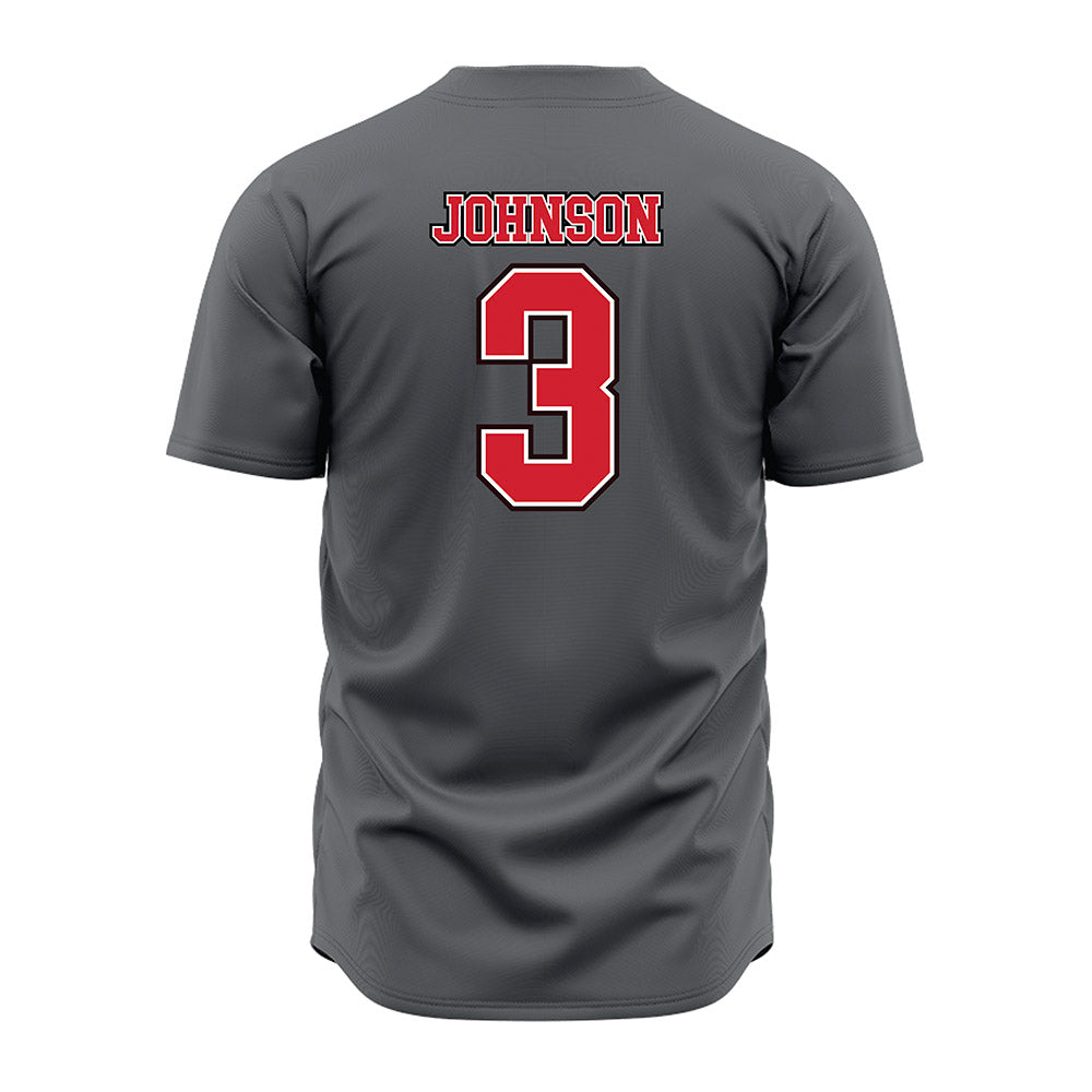 Youngstown State - NCAA Baseball : Jack Johnson - Grey Jersey-1