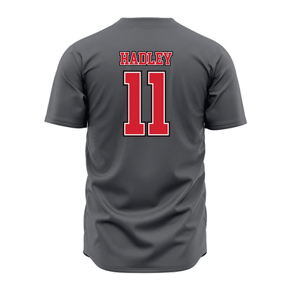 Youngstown State - NCAA Baseball : Caleb Hadley - Grey Jersey-1