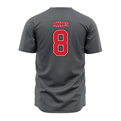 Youngstown State - NCAA Baseball : Brandon Mikos - Grey Jersey-1