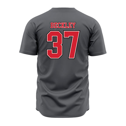Youngstown State - NCAA Baseball : Nathan Beckley - Grey Jersey-1