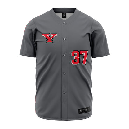 Youngstown State - NCAA Baseball : Nathan Beckley - Grey Jersey-0