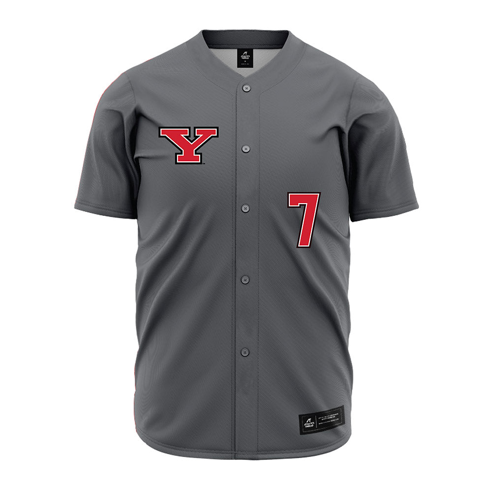 Youngstown State - NCAA Baseball : Kyle Fossum - Grey Jersey-0