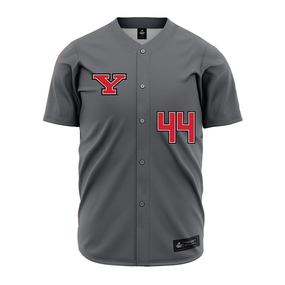 Youngstown State - NCAA Baseball : Banks Cox - Grey Jersey-0