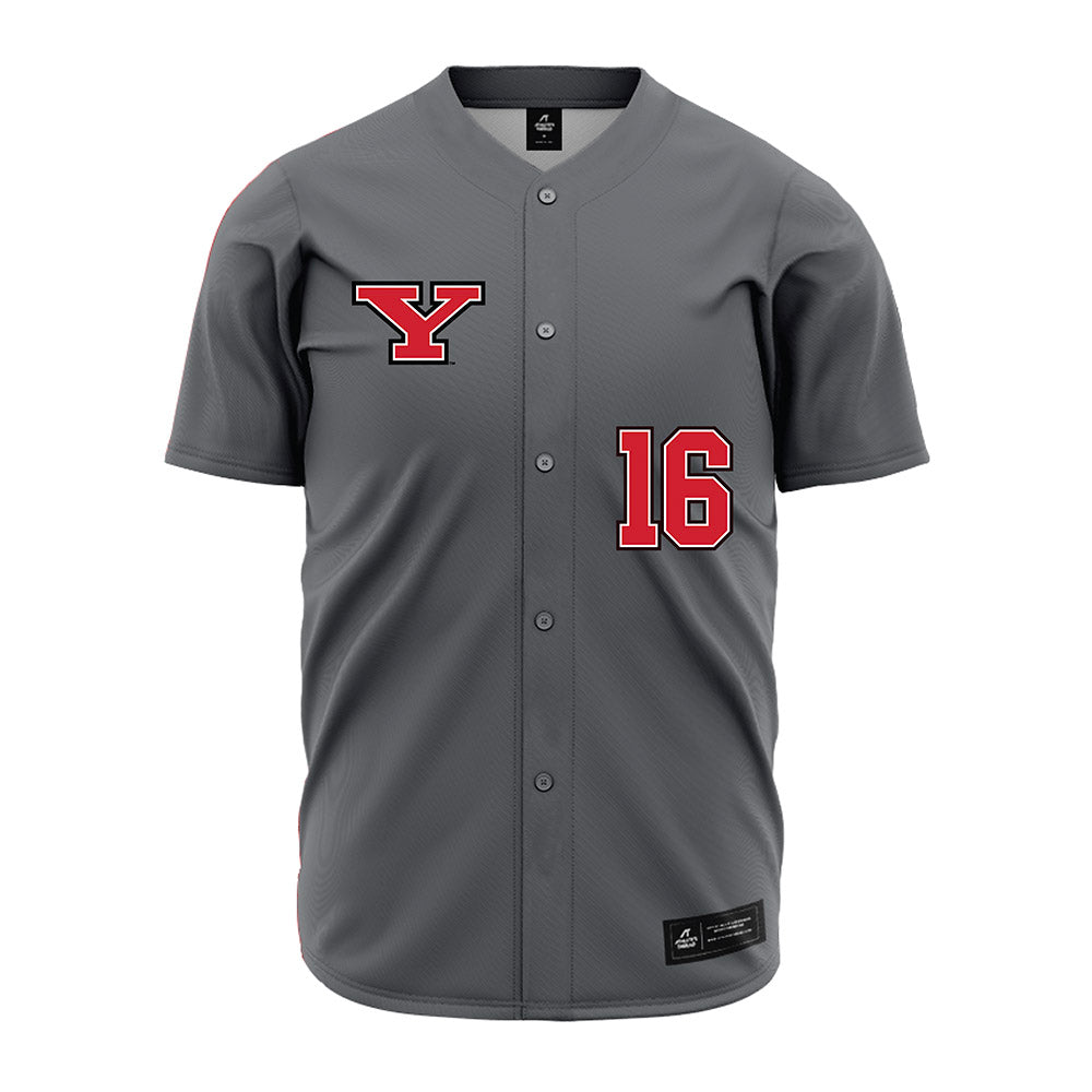 Youngstown State - NCAA Baseball : Garrett Cutting - Grey Jersey-0
