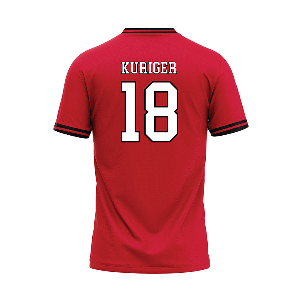 Youngstown State - NCAA Baseball : Brayden Kuriger - Red Jersey-1