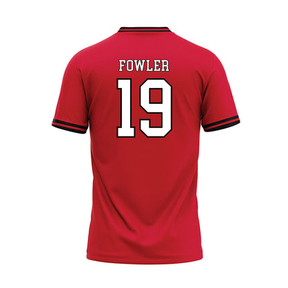 Youngstown State - NCAA Baseball : Thomas Fowler - Red Jersey-1