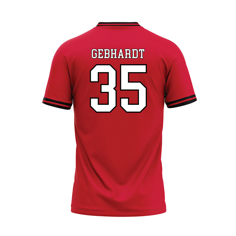 Youngstown State - NCAA Baseball : Braden Gebhardt - Red Jersey-1