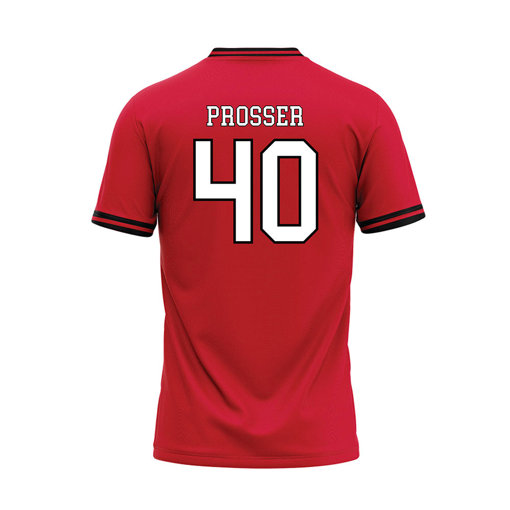 Youngstown State - NCAA Baseball : Braxton Prosser - Red Jersey-1
