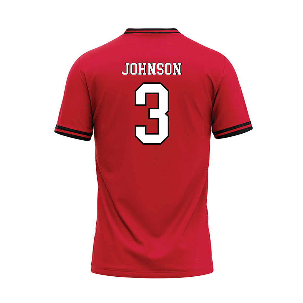 Youngstown State - NCAA Baseball : Jack Johnson - Red Jersey-1