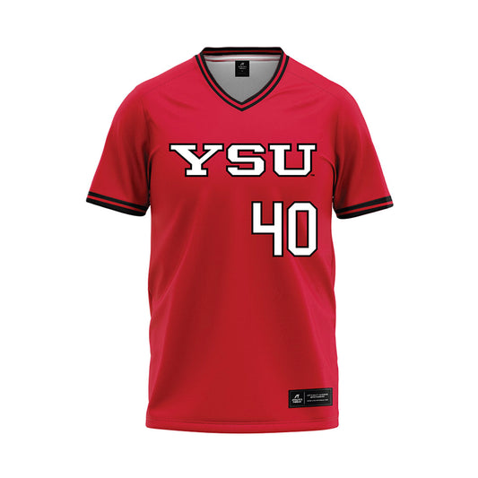 Youngstown State - NCAA Baseball : Braxton Prosser - Red Jersey-0