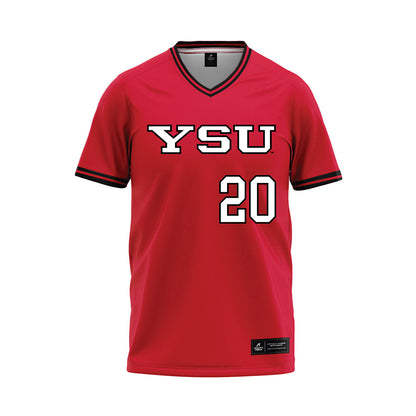 Youngstown State - NCAA Baseball : Cole Smith - Red Jersey-0