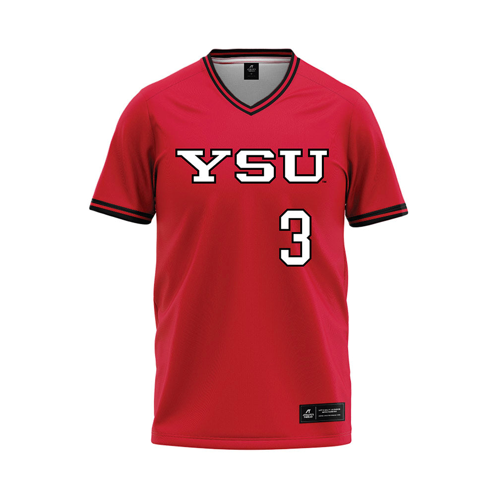 Youngstown State - NCAA Baseball : Jack Johnson - Red Jersey-0