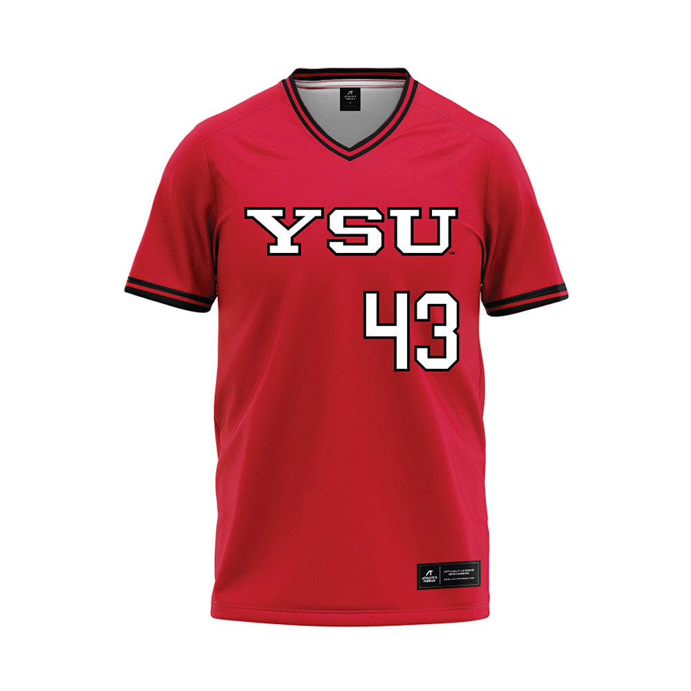 Youngstown State - NCAA Baseball : Braedon Davis - Red Jersey-0
