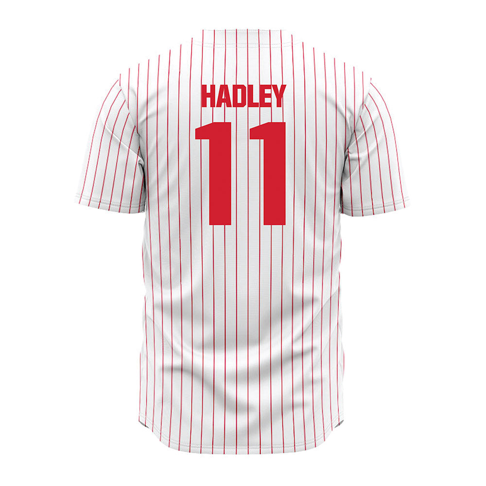 Youngstown State - NCAA Baseball : Caleb Hadley - Pinstripe Jersey-1