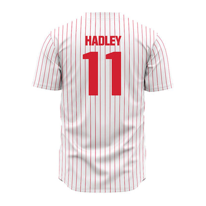 Youngstown State - NCAA Baseball : Caleb Hadley - Pinstripe Jersey-1