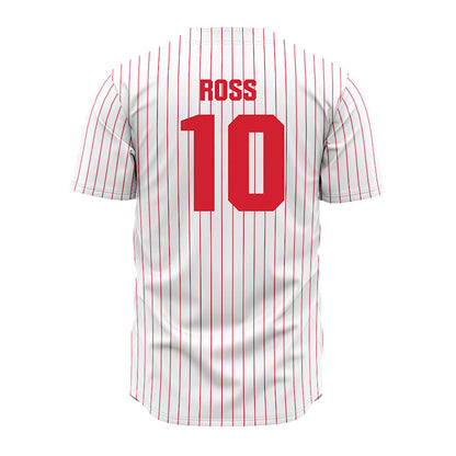 Youngstown State - NCAA Baseball : Nate Ross - Pinstripe Jersey-1