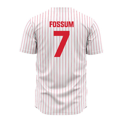 Youngstown State - NCAA Baseball : Kyle Fossum - Pinstripe Jersey-1