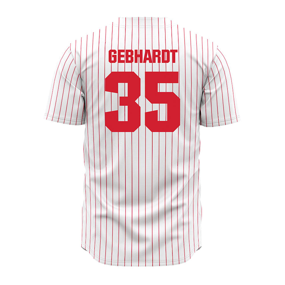 Youngstown State - NCAA Baseball : Braden Gebhardt - Pinstripe Jersey-1