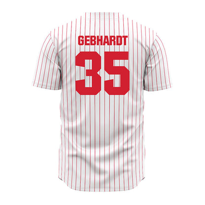 Youngstown State - NCAA Baseball : Braden Gebhardt - Pinstripe Jersey-1