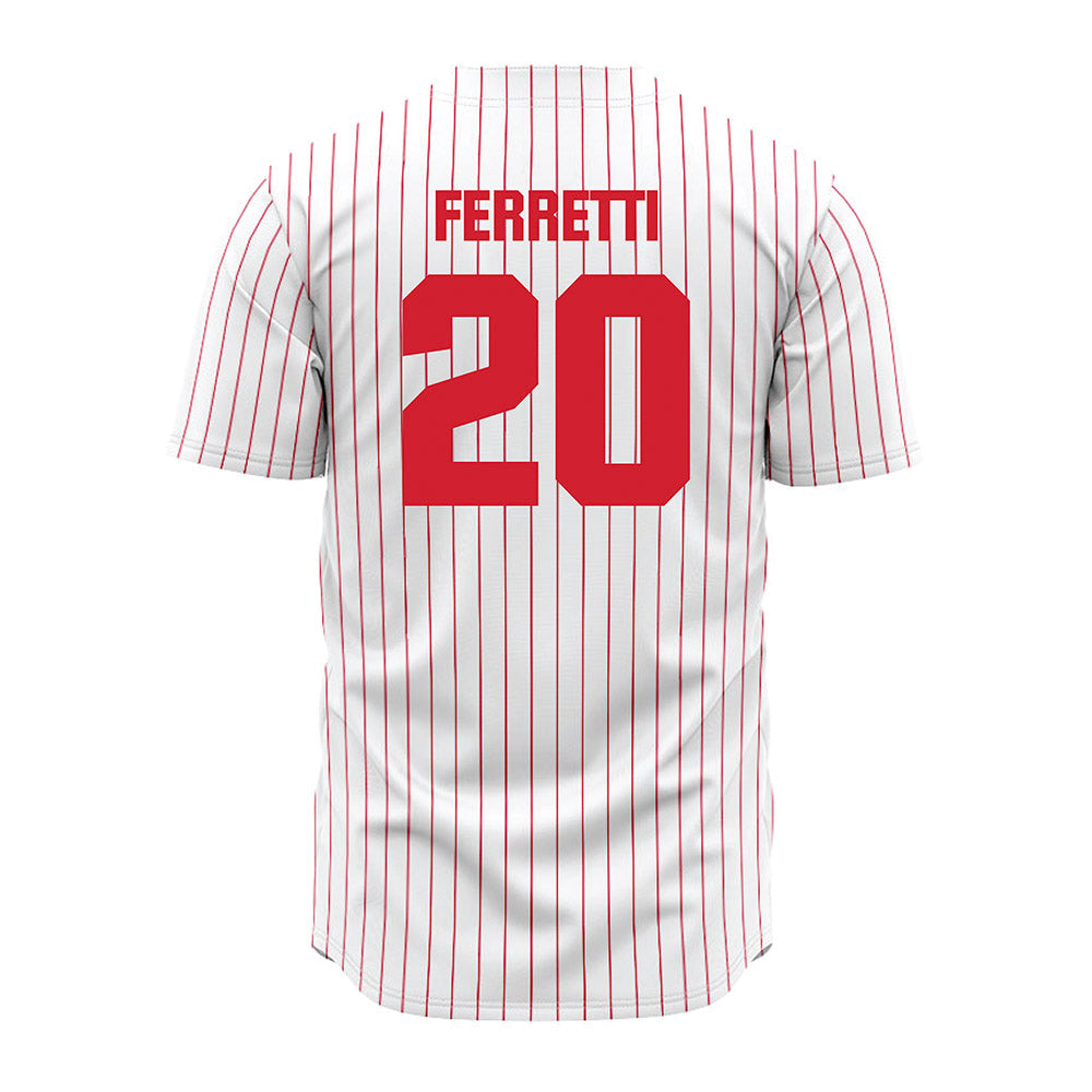 Youngstown State - NCAA Baseball : Jake Ferretti - Pinstripe Jersey-1
