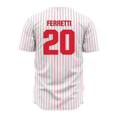 Youngstown State - NCAA Baseball : Jake Ferretti - Pinstripe Jersey-1