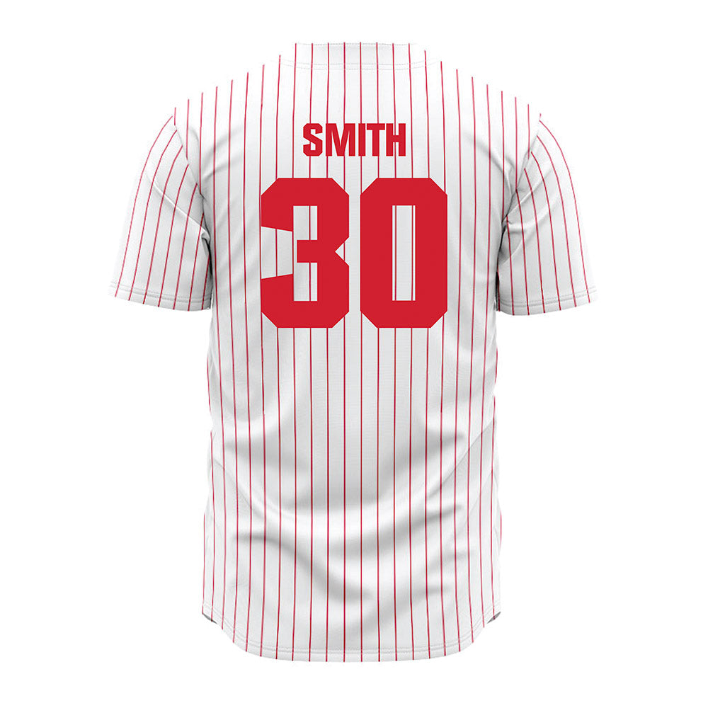 Youngstown State - NCAA Baseball : Brevin Smith - Pinstripe Jersey-1