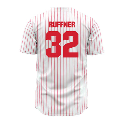 Youngstown State - NCAA Baseball : Teddy Ruffner - Pinstripe Jersey-1