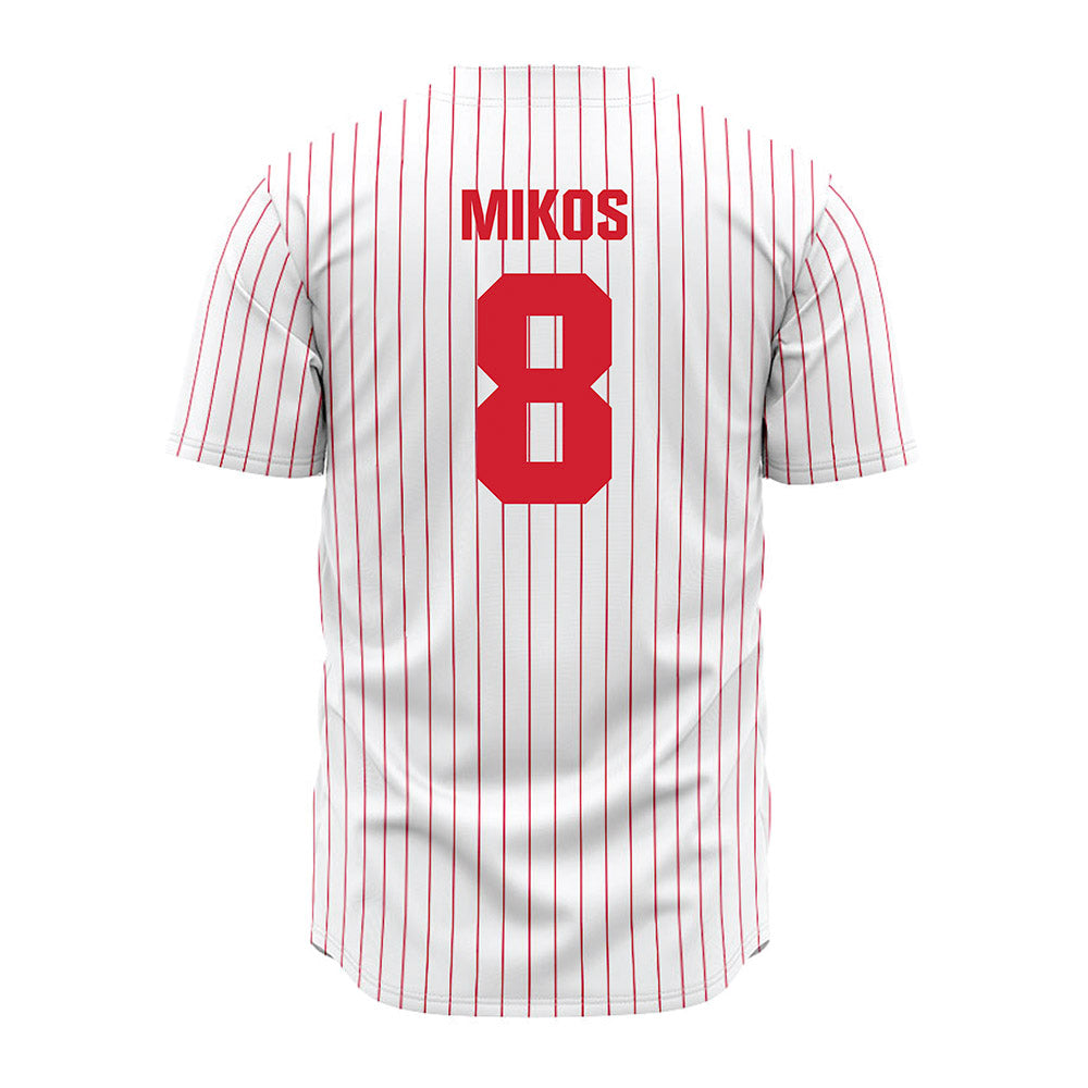 Youngstown State - NCAA Baseball : Brandon Mikos - Pinstripe Jersey-1