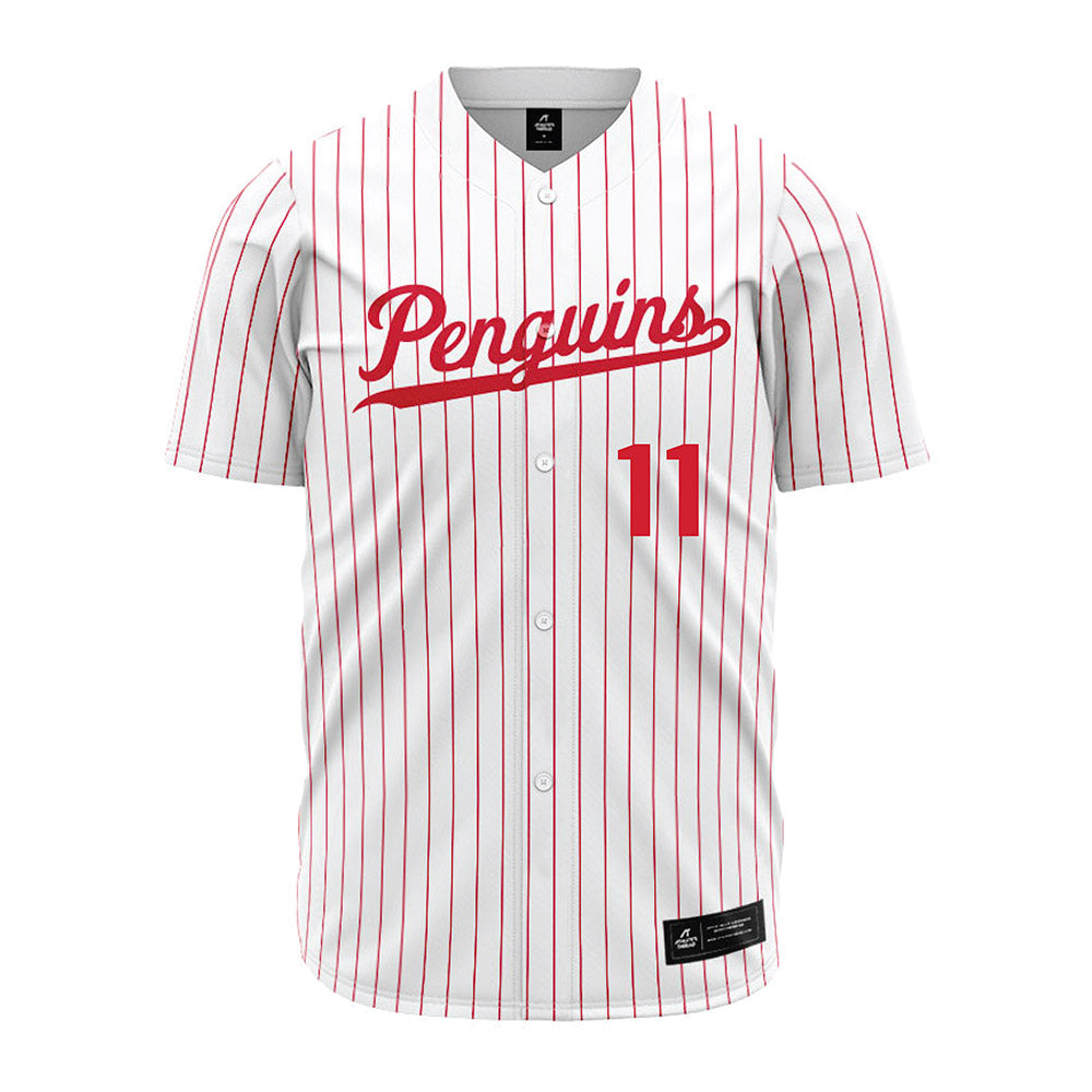 Youngstown State - NCAA Baseball : Caleb Hadley - Pinstripe Jersey-0