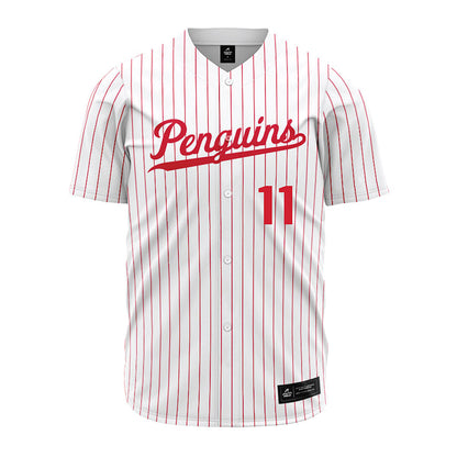 Youngstown State - NCAA Baseball : Caleb Hadley - Pinstripe Jersey-0