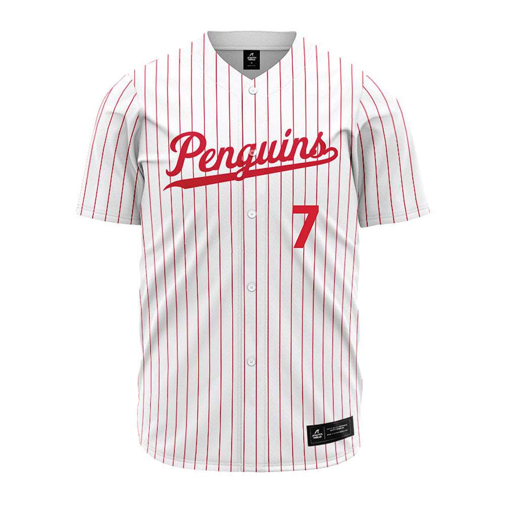 Youngstown State - NCAA Baseball : Kyle Fossum - Pinstripe Jersey-0