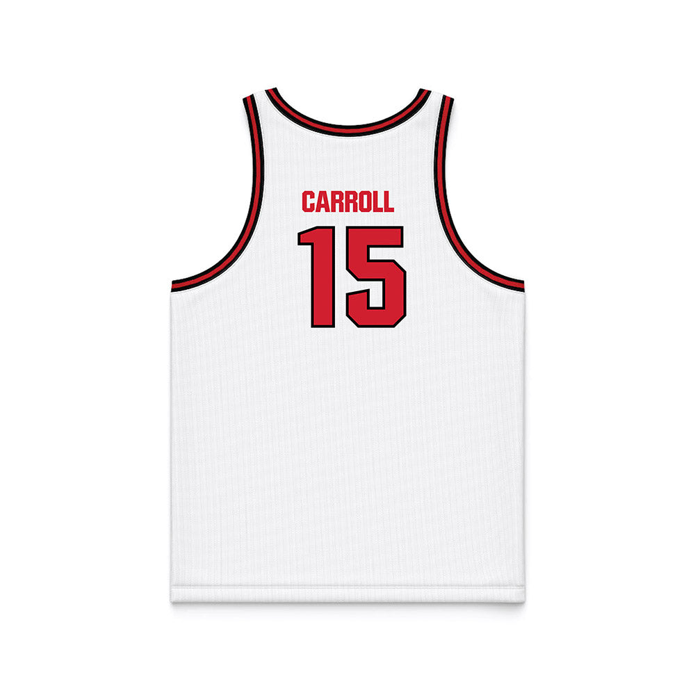 Youngstown State - NCAA Men's Basketball : Cris Carroll - White Basketball Jersey-1