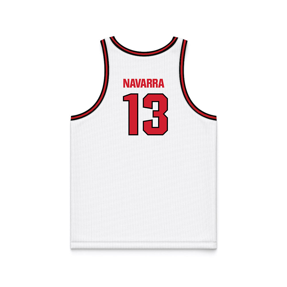 Youngstown State - NCAA Men's Basketball : Markus Navarra - White Basketball Jersey-1