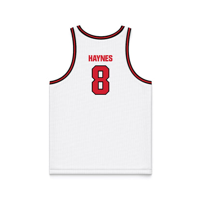 Youngstown State - NCAA Men's Basketball : Jaiden Haynes - White Basketball Jersey-1