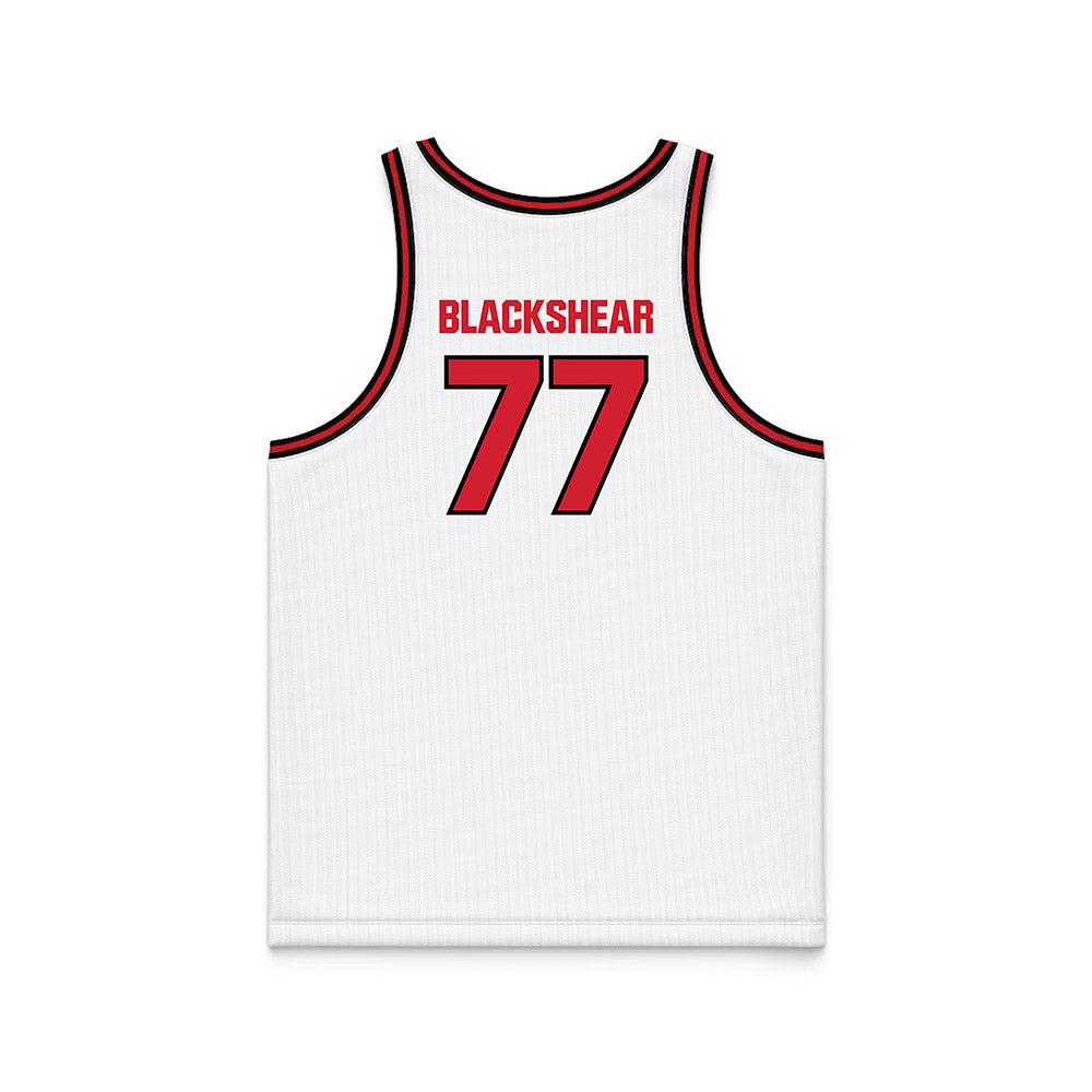 Youngstown State - NCAA Men's Basketball : Tae Blackshear - White Basketball Jersey-1
