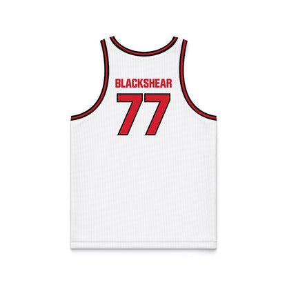 Youngstown State - NCAA Men's Basketball : Tae Blackshear - White Basketball Jersey-1