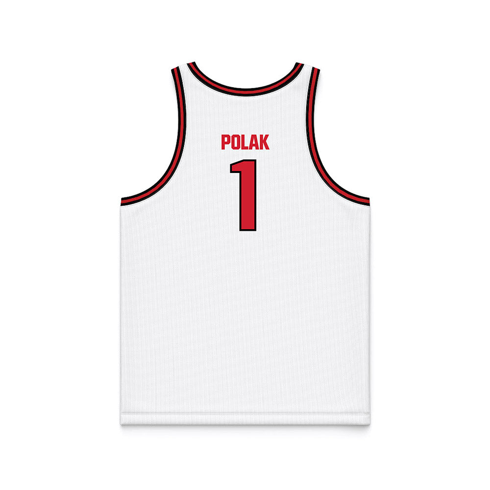 Youngstown State - NCAA Men's Basketball : Cam Polak - White Basketball Jersey-1