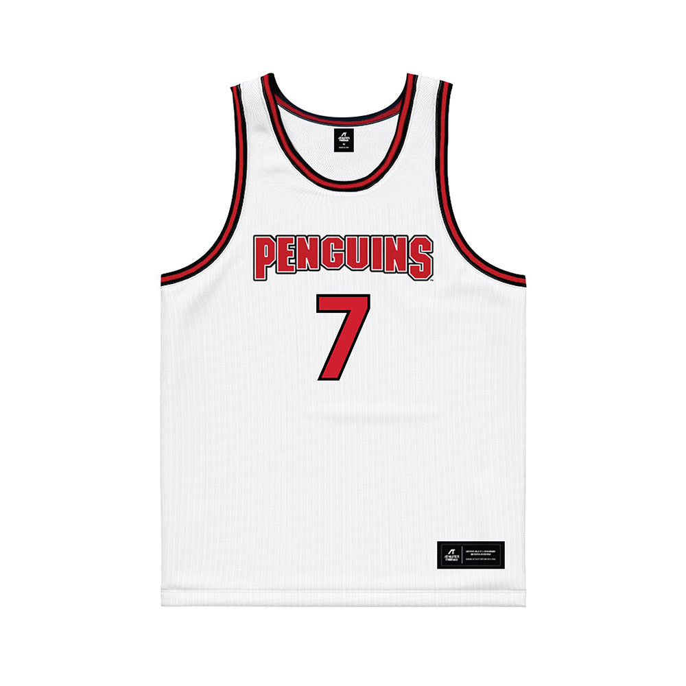 Youngstown State - NCAA Men's Basketball : Vladimer Salaridze - White Basketball Jersey-0