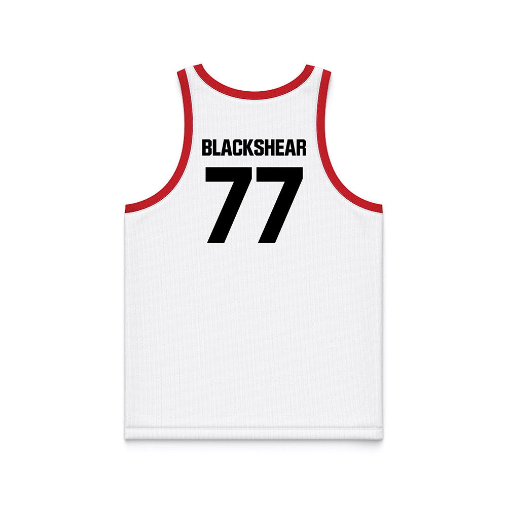Youngstown State - NCAA Men's Basketball : Tae Blackshear - White Basketball Jersey-1
