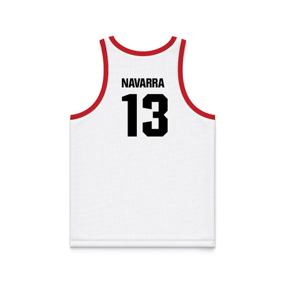 Youngstown State - NCAA Men's Basketball : Markus Navarra - White Basketball Jersey-1