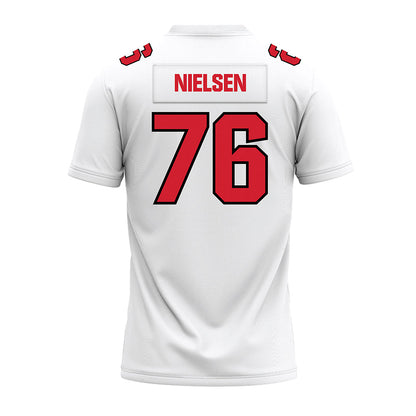 Youngstown State - NCAA Football : Nicholas Nielsen - White Premium Football Jersey-1