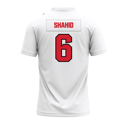 Youngstown State - NCAA Football : Makai Shahid - White Premium Football Jersey-1