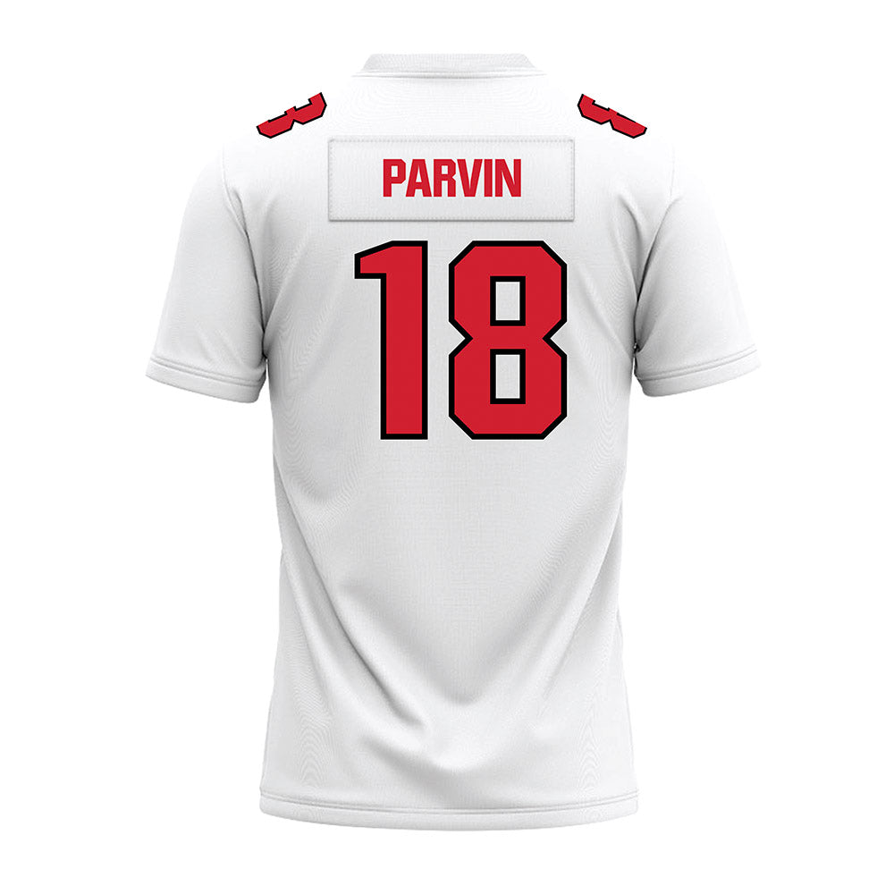 Youngstown State - NCAA Football : Cole Parvin - White Premium Football Jersey-1