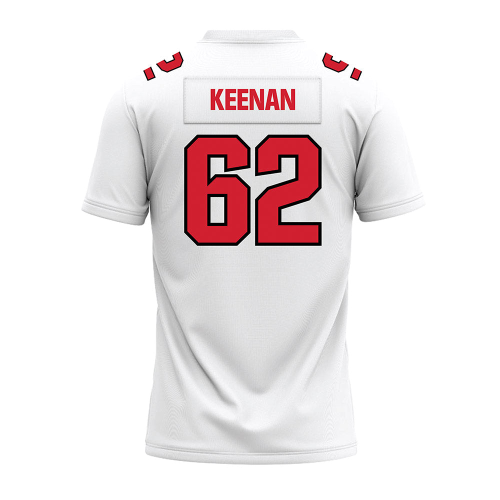 Youngstown State - NCAA Football : Shane Keenan - White Premium Football Jersey-1