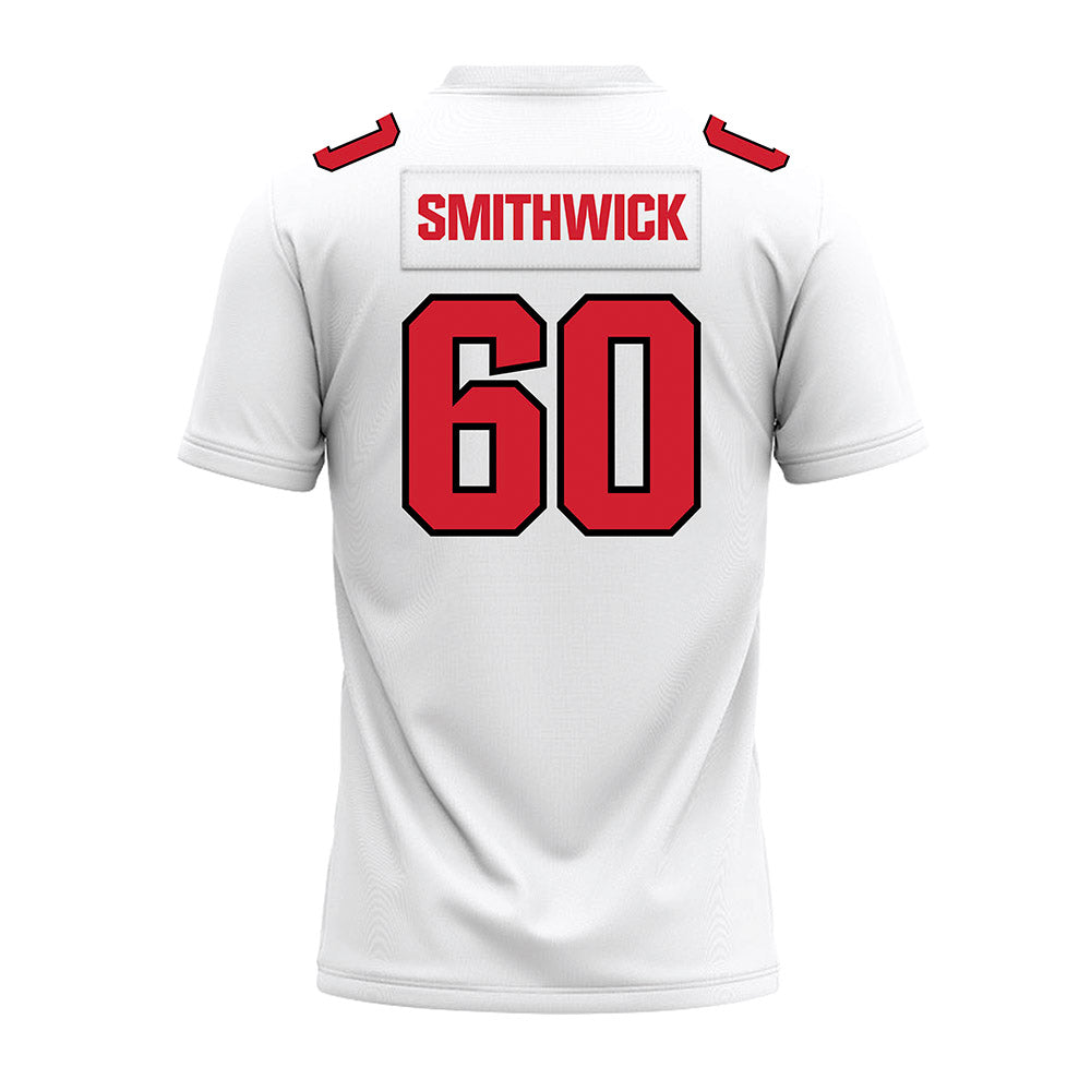 Youngstown State - NCAA Football : Najwan Smithwick - White Premium Football Jersey-1