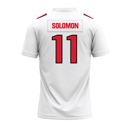 Youngstown State - NCAA Football : Mike Solomon - White Premium Football Jersey-1