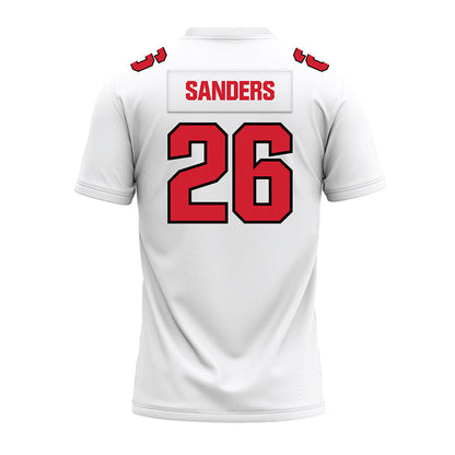 Youngstown State - NCAA Football : Jeremiah Sanders - White Premium Football Jersey-1